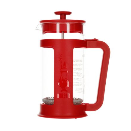 Bialetti French Press Smart dugattyús kávé és teakészítő 350ml, piros